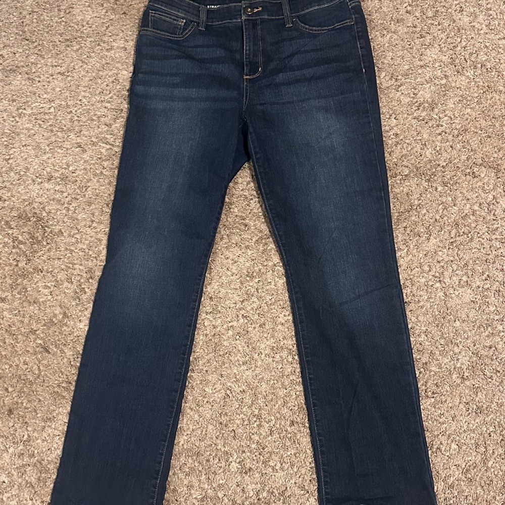 St. John's Bay Blue Straight Leg Jeans